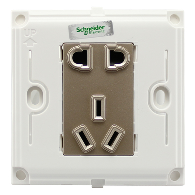 施耐德暢意系列單聯(lián)電話電腦插座 簡約設(shè)計，可靠連接
